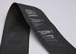 Giysi Özel Logosu Polyester Dokuma Sapanlar Kabartmalı 35mm Siyah