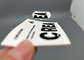 Mat Silikon Logolu İyi Yıkanabilir Beyaz Mikrofiber Serigrafi Baskılı Yamalar
