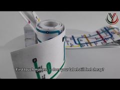 SGS ODM Ekran Baskılı Yamalar %100 Pamuklu Şerit Üzerine Oeko Tex Standard 100