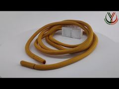 Kıyafetler 5 mm yuvarlak poliester ip çekme metal ve kumaş uçları