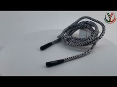 Silikon Uçlu L125cm Elastik Büzgü İpi Pamuklu Kordon Büzgülü Çantalar İçin