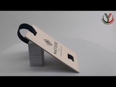 Özel Kabartmalı Logo Marka Asma Etiketlerini Görüntüleyin Giyim Demosu İçin Geri Dönüştürülmüş Kağıt