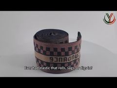 Çifte taraflı geri dönüştürülmüş Jacquard Elastik Band Custom 40mm For Garments Demo