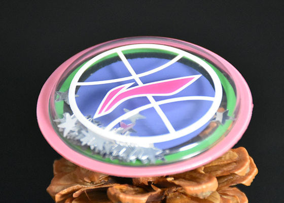 0.8mm TPU Baskı Mürekkebi Kabartmalı Yamalar Giyim Etiketleri İçin Bling Sequins