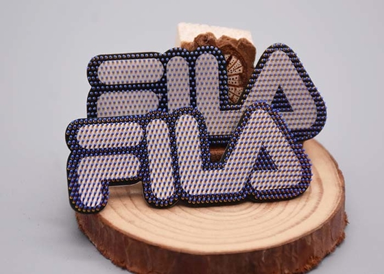 Giysiler için Silikon Kauçuk Arka Plan Ekran Baskılı Yamalar 0.8mm 2.0mm