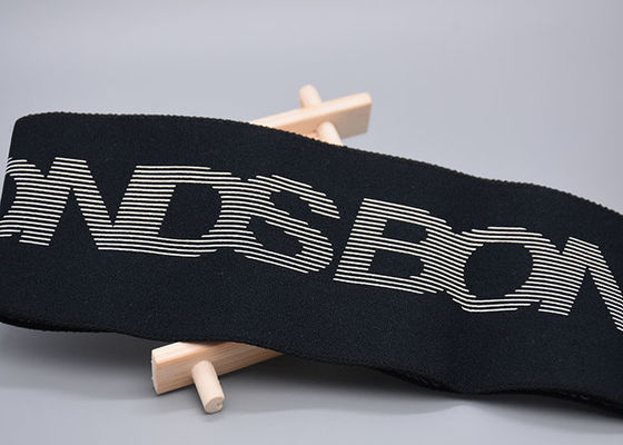 Çift Taraflı %100 Pamuk Elastik Bant Baskılı Silikon Logolu Giysiler