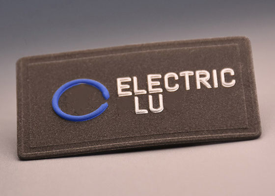 Giyim için Özel 3M Yansıtıcı Kabartmalı Yükseltilmiş Logo Isı Transferi Etiketleri