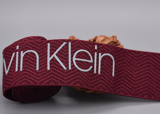 Silikon Parlak Logolu 30mm Baskılı Konfeksiyon Elastik Bandı