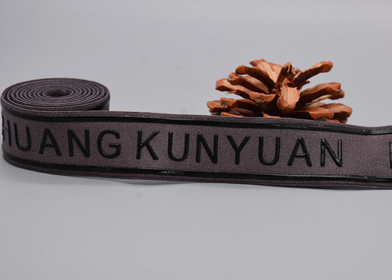 Giysiler Özel Baskılı Parlak Silikon logolu Kaymaz Elastik Bant Kullanır