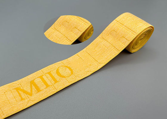 Giyim İçin Özelleştirilmiş 35mm Gevşek Jakarlı Elastik Bant Biten Döngü