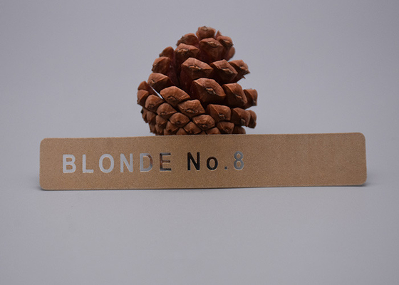 Giyim için Özel Şeffaf TPU Baskılı Etiket Altın Parlak Silikon