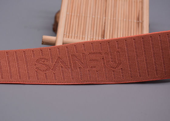 Giysi için Tek Taraflı 25mm Geri Dönüştürülmüş Jakarlı Elastik