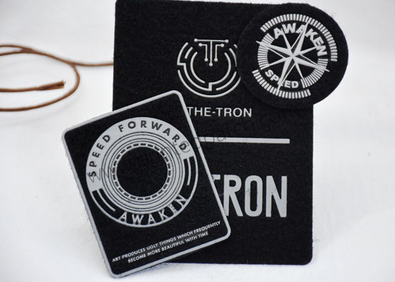 Siyah SGS 5cm 3M Yansıtıcı Velcro Yama Yüksek Frekans Tekniği