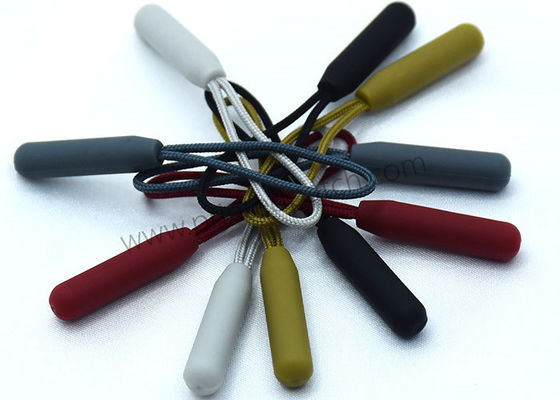 OEM TPU 4 Colorways Plastik Fermuar Çektirme 56 * 8mm Kauçuk Çektirme