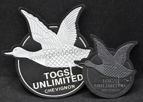 Debossed 300psi 3M Yansıtıcı Etiketler Jeans İçin Yamalar Üzerinde Demir